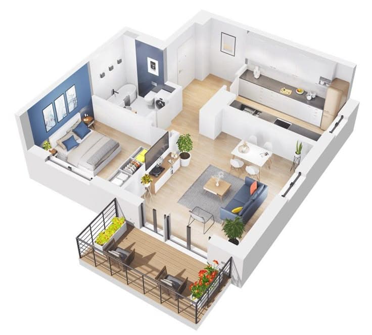 Modern house with pool